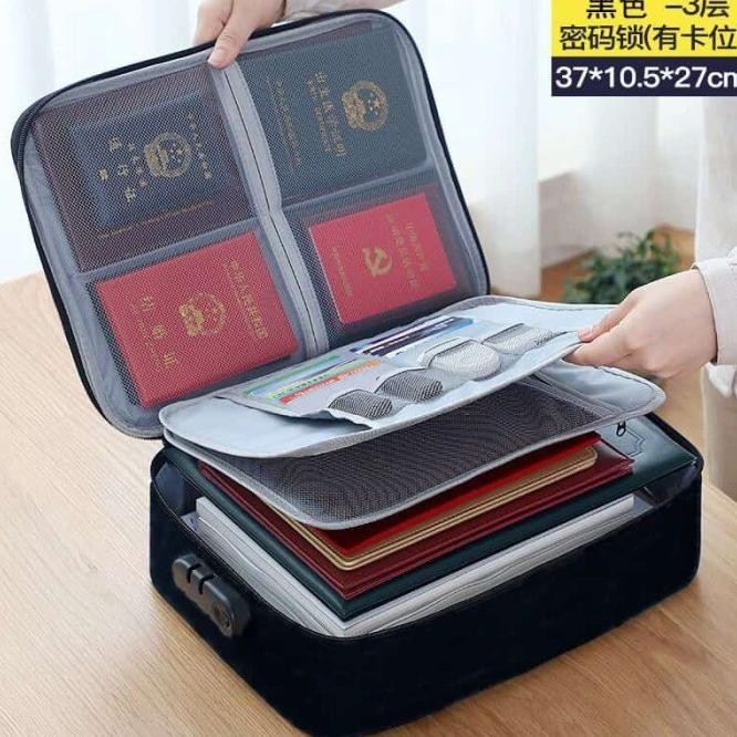 

PROMOTAS DOKUMEN PENYIMPANAN FILE TRAVEL BAG STORAGE BOX SECURITY LOCK