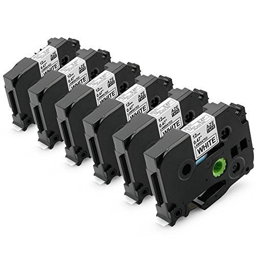 

6 Pak Pita Label P-touch Brother Kompatibel 0.47 Inci Pita Pembuat Label Putih Laminasi Standar TZe-231 TZ-231 untuk PT-D200 PT-D210 PT-H100 PT-H110 PT-D400 PT-D600 PT-1230PC PT-1280 12mm x 8m |16209ED9|