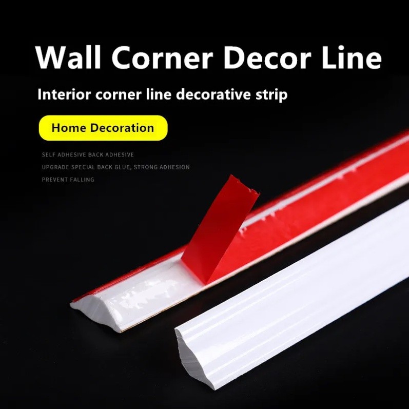 

3D PVC Wall Gap Garis Lembut Dekoratif Perekat Diri Strip Dekorasi Sudut Interior Garis Dekorasi Cekung Papan Dasar Langit-langit Stiker 3D |rSNGNGkC|