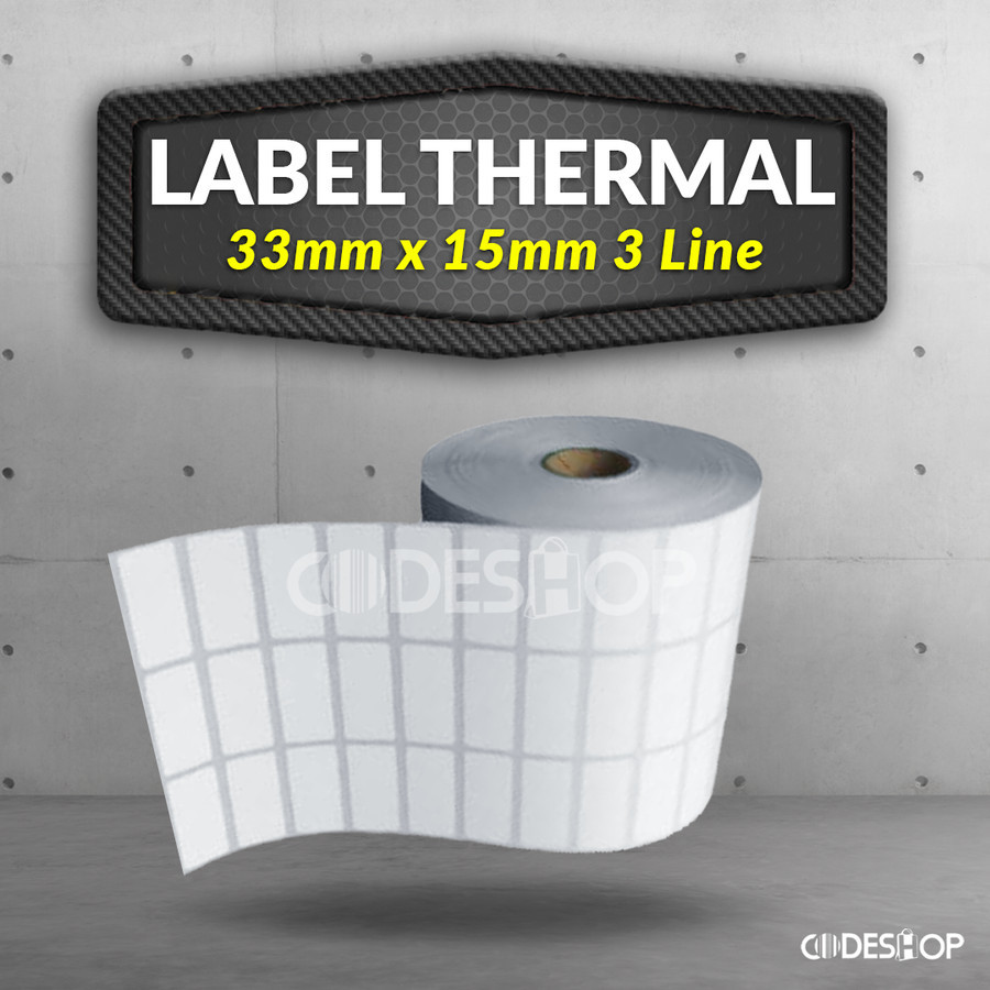 

Label Termal 33x15 mm Zebra TSC Honeywell SATO Barcode Printer Stiker |tQklyzPs|