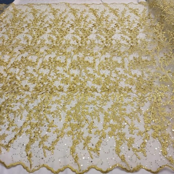 Surprise Kain Brokat Prada Brukat Tile Kain Tulle Bordir Bahan Tile Korea_Bw Fashion 2024