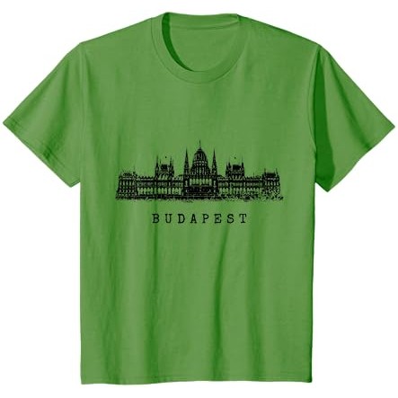 Kaos Budapest Parlemen Hungaria Retro Skyline I Love Budapest |IDYzEtvg|
