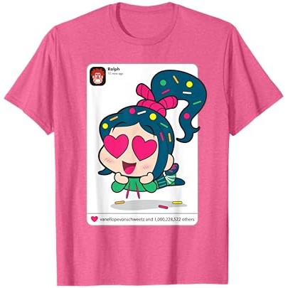 Kaos Disney Ralph Breaks the Internet Vanellope Likes T-Shirt |CvcdOJno|