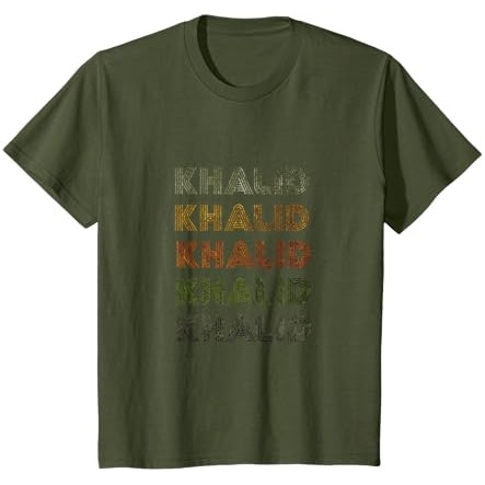 Kaos Love Heart Khalid Grunge/Vintage Style Black Khalid |o2UDI0O2|