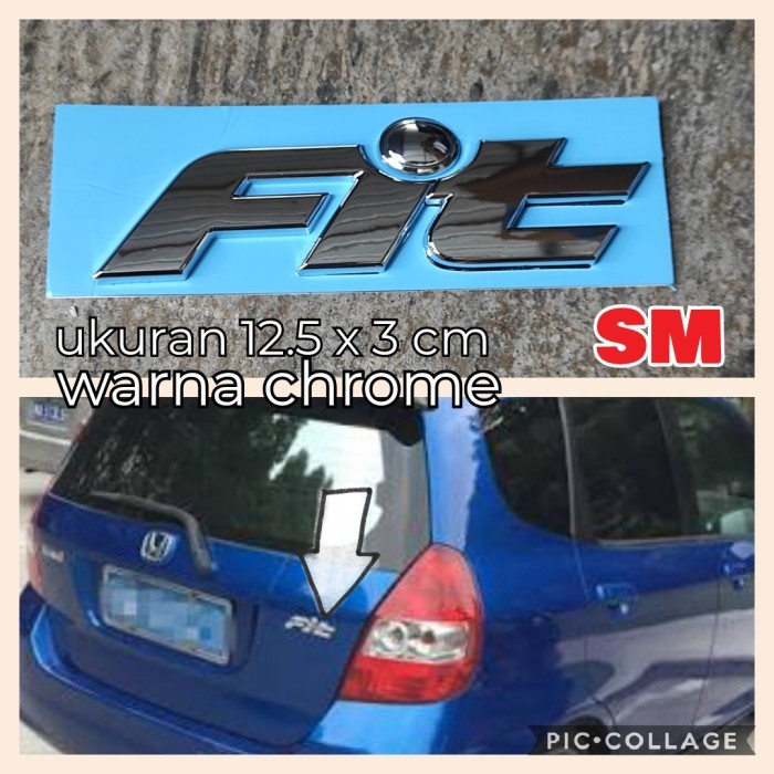 embkem tulisan fit honda jazz gd3 versi jdm