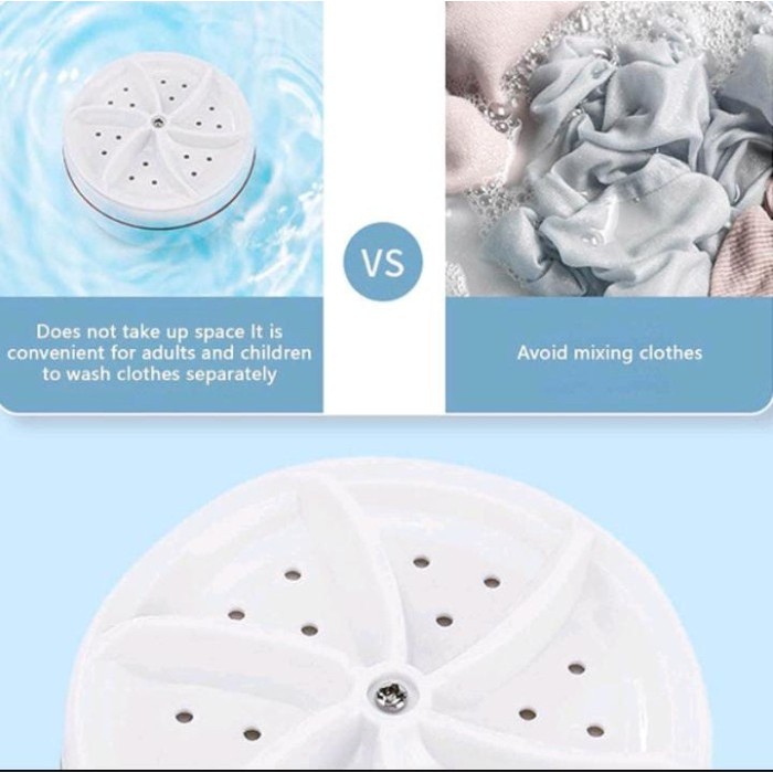 Siap Kirim Alat Mesin Cuci Baju Portable Mini Usb / Alat Cuci Baju Kuas Pakaian