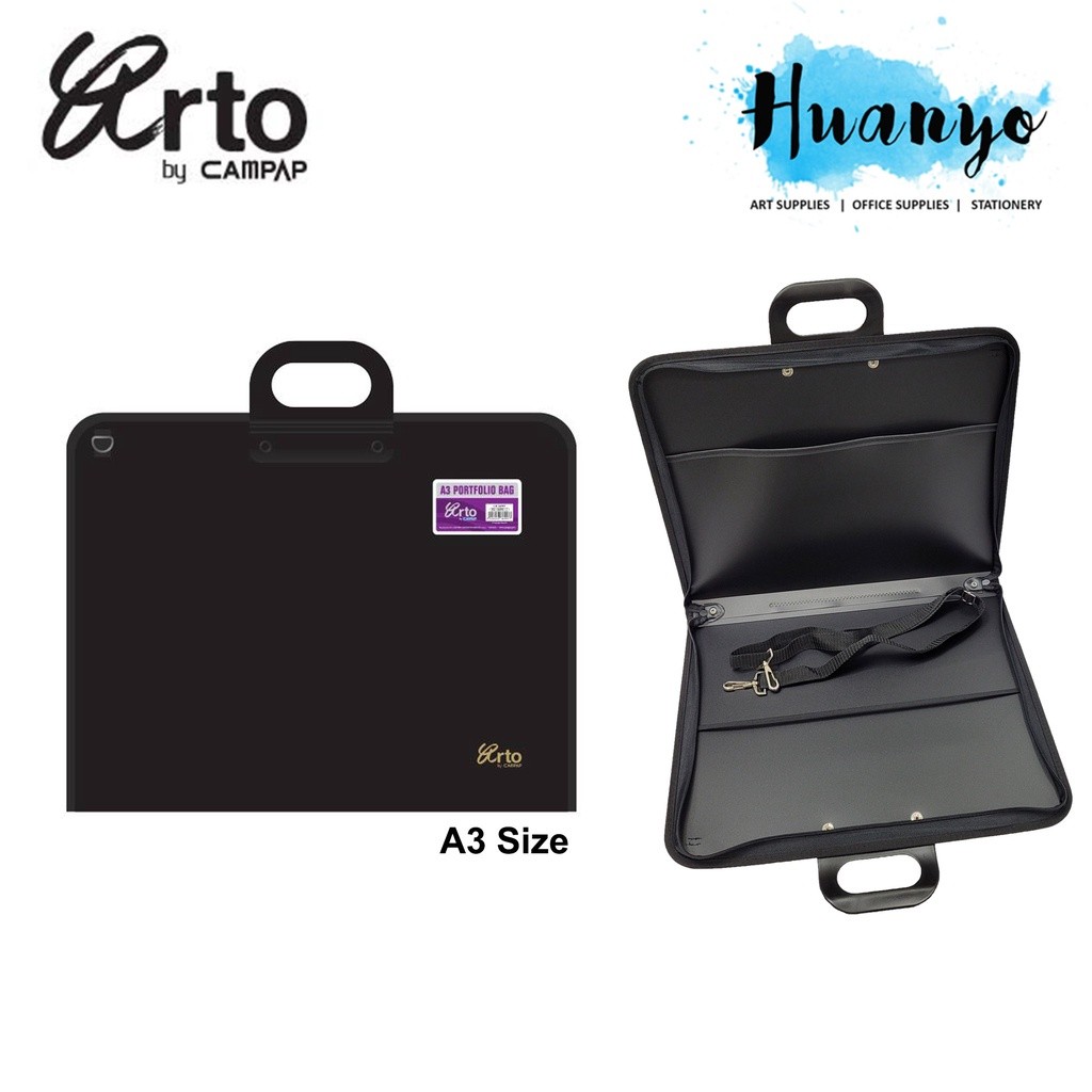 

Tas Ritsleting Portofolio Gambar Campap Arto Ukuran A3 Dengan Tali Bahu |3dlkjHZu|