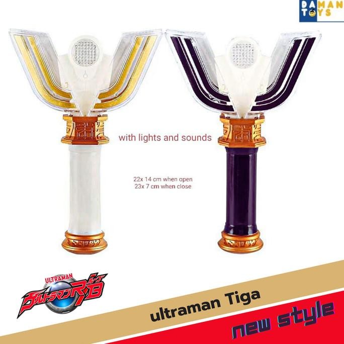 KOSTUM PRIA Senjata Ultraman Tiga Weapon Toga Spark Lens Transformation