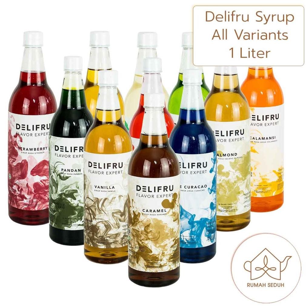 

Sirup Delifru 1000mL Semua Rasa - Delifru Syrup - Hazelnut Lychee Caramel Vanila Cotton Candy Mango Mojito Mint Irish Cream Syrup