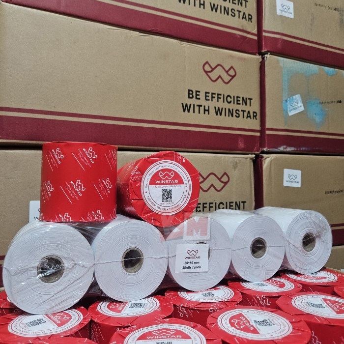 

TERBARU - Kertas Thermal Winstar 80 x 80 mm / 80x80 / Struk Kasir Paper Roll