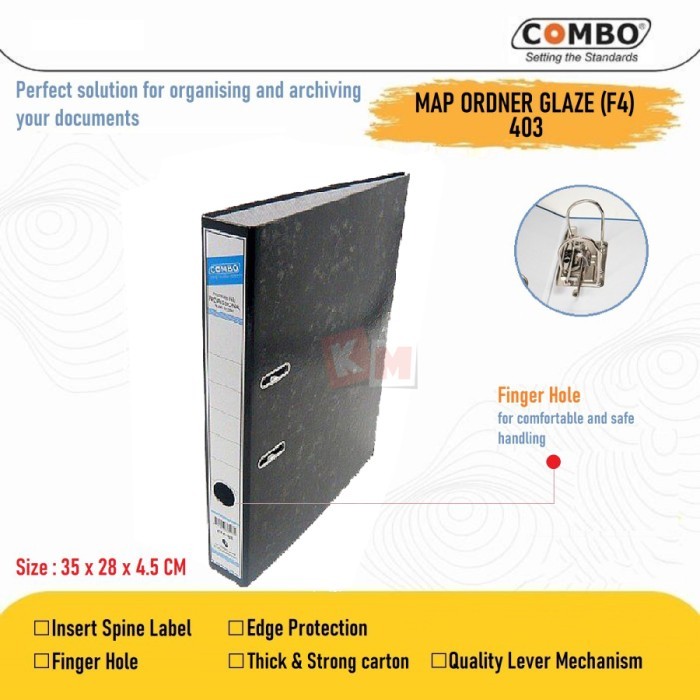 

NEW Ordner F4 Folio Glaze File Karton Combo CDF-403 5cm