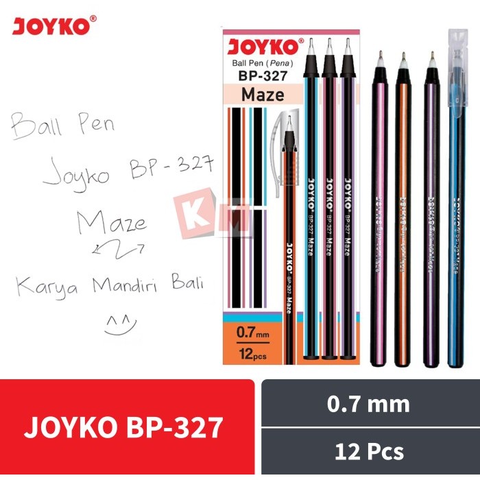 

HARGA DISC - Ball Pen Pulpen Pena Ballpoint Joyko BP-327 Maze 0.7 mm Hitam 12 Pcs
