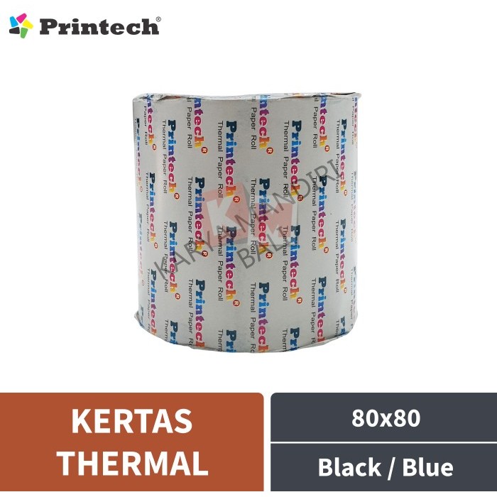 

TERMURAH - Kertas Thermal Register Paper Roll Printech 80 x 80 mm / 80x80 Core 17