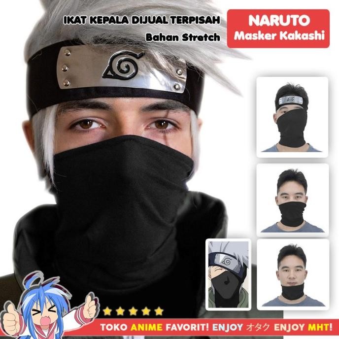 KOSTUM PRIA Masker Kakashi Cosplay