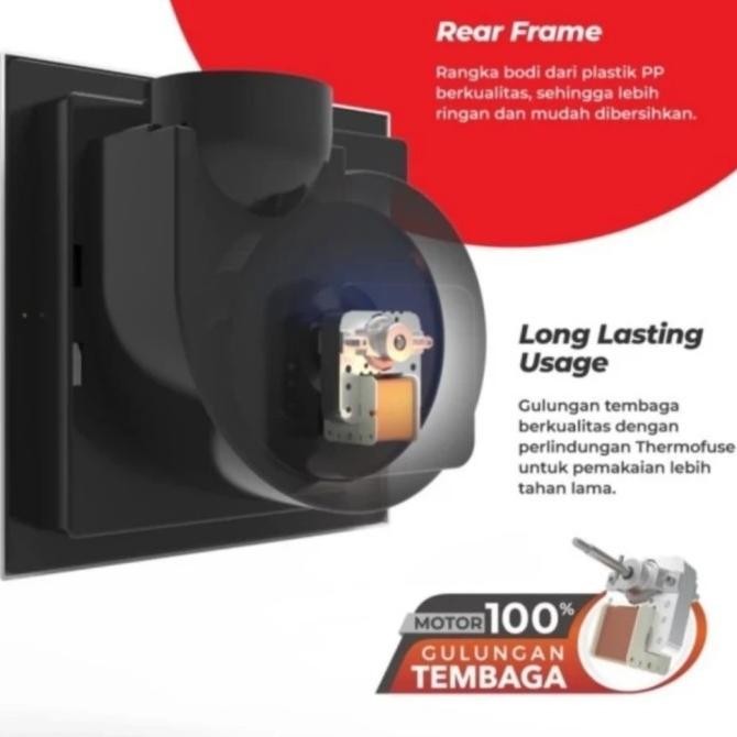 Maspion Exhaust Fan Ceiling Plafon MV-16EX 6inch 16cm MV 16 EX Garansi