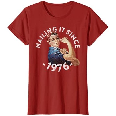 Lahir Pada Tahun 1976 |. Kaos Ulang Tahun The Riveter Vintage Americana 1976 |dZWEwaWP|