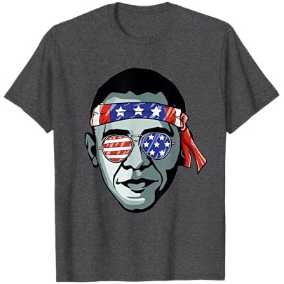 Barack Obama USA Kacamata Bandana Patriotik Bangga Kaus Demokrat |faTlTOTW|