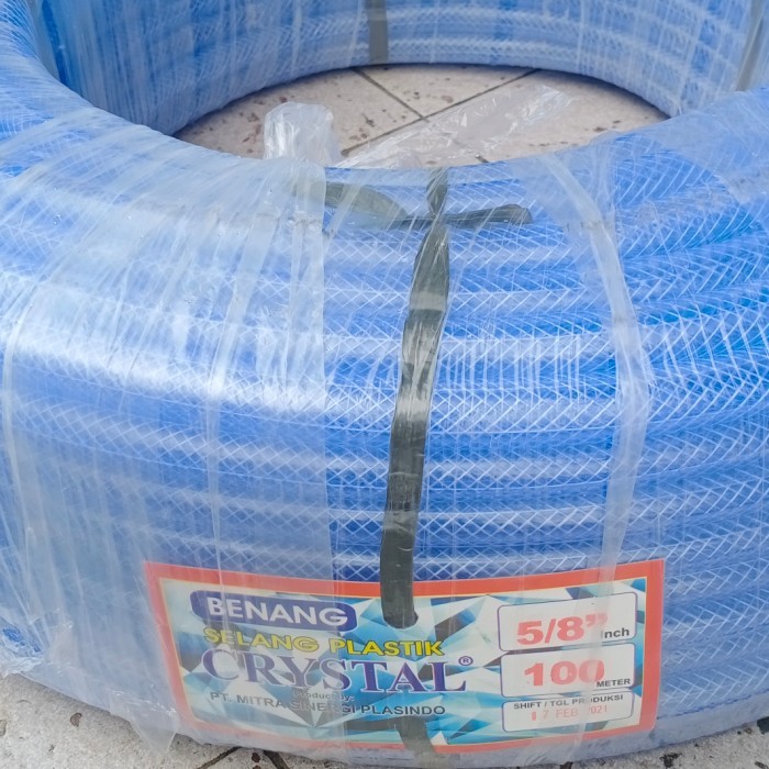 SELANG BENANG 5/8 CRYSTAL 100 METER / SELANG AIR SERAT BENANG PERROL