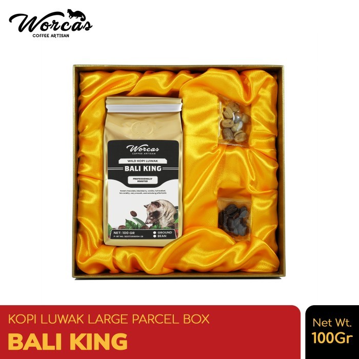 

Worcas Kopi Luwak Liar Bali King 100Gr - Large Gift Box