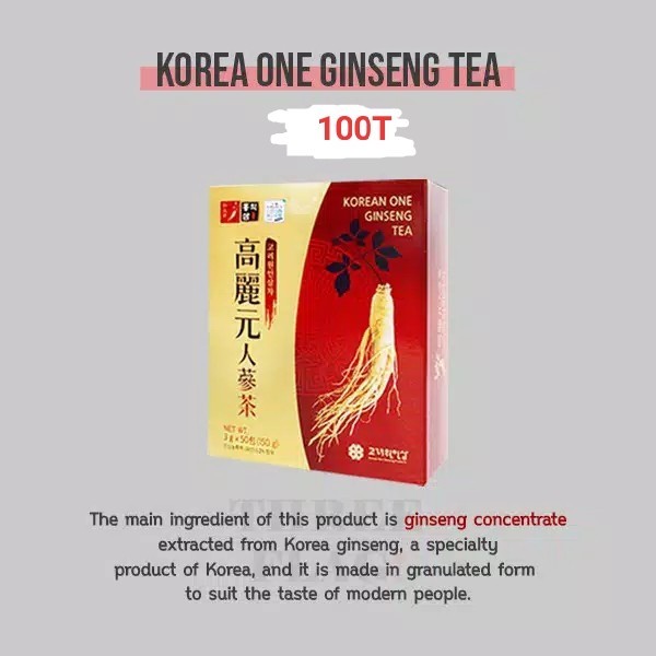 

Korean One Ginseng Tea 100T