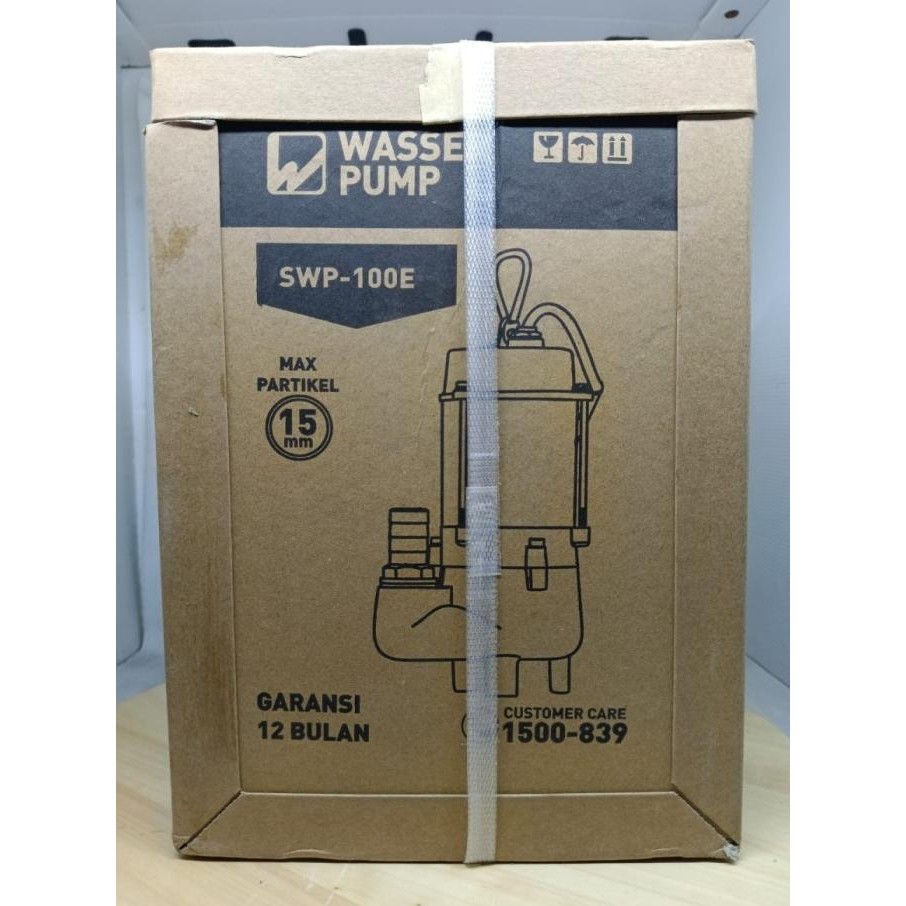 WASSER SWP 100 E pompa celup air kotor 1 INCH MANUAL 100 WATT STAINLES [terbaik]