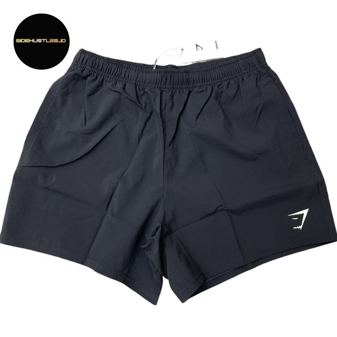 GYMSHARK Arrival Shorts BLACK 5" (100% Original) Gym Shark Celana Fitness