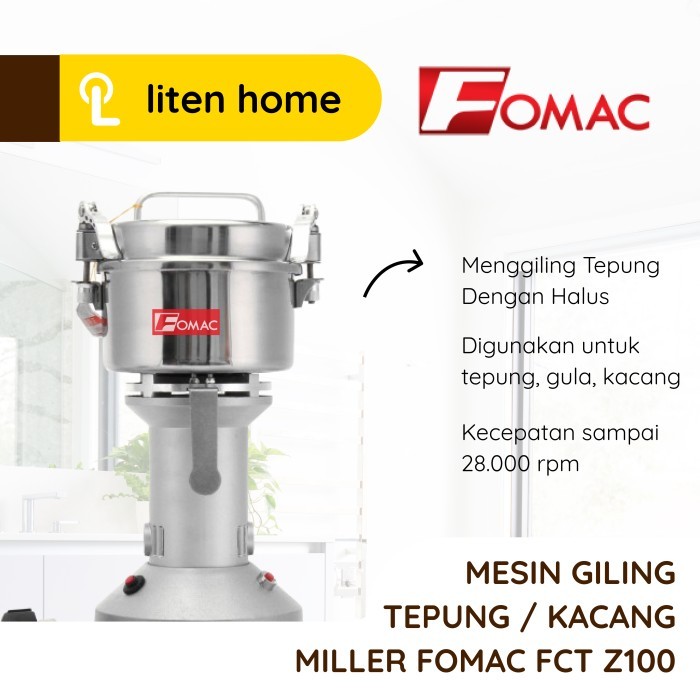 Mesin Penepung Penggiling Tepung Kacang Miller FOMAC FCT-Z100 Z100