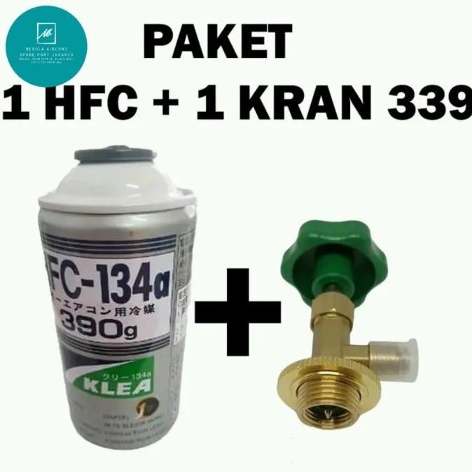 Ready Paket Freon R 134a + Kran pengisian freon