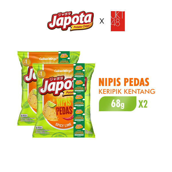 

MURAH Japota Keripik Kentang Nipis Pedas 68 gr x 2 Pcs