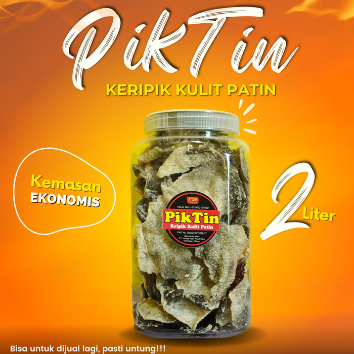 

EKSLUSIF Keripik kulit ikan patin Fish skin kemasan toples 180g