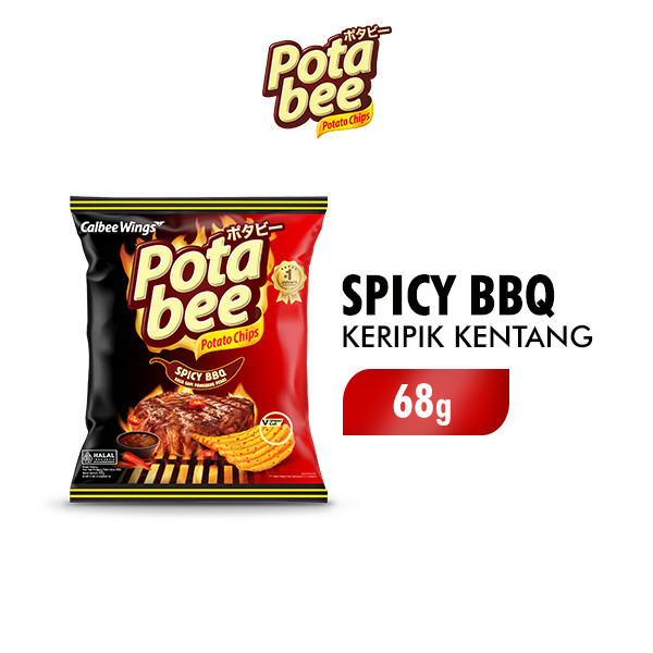 

STOK TERBATAS Potabee Keripik Kentang Sapi Panggang Pedas Spicy BBQ 68 gr