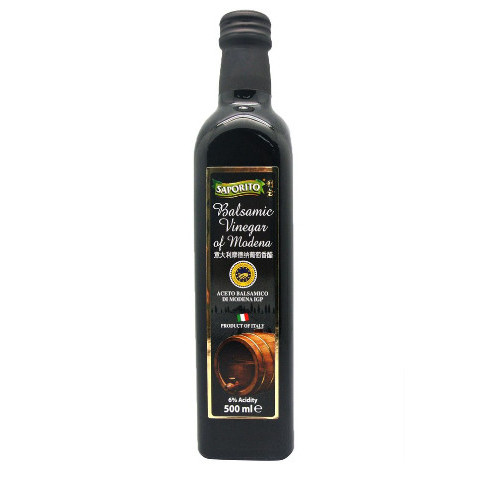 

Saporito Balsamic Vinegar Of Modena (Cuka Balsamic Halal) 500 Ml