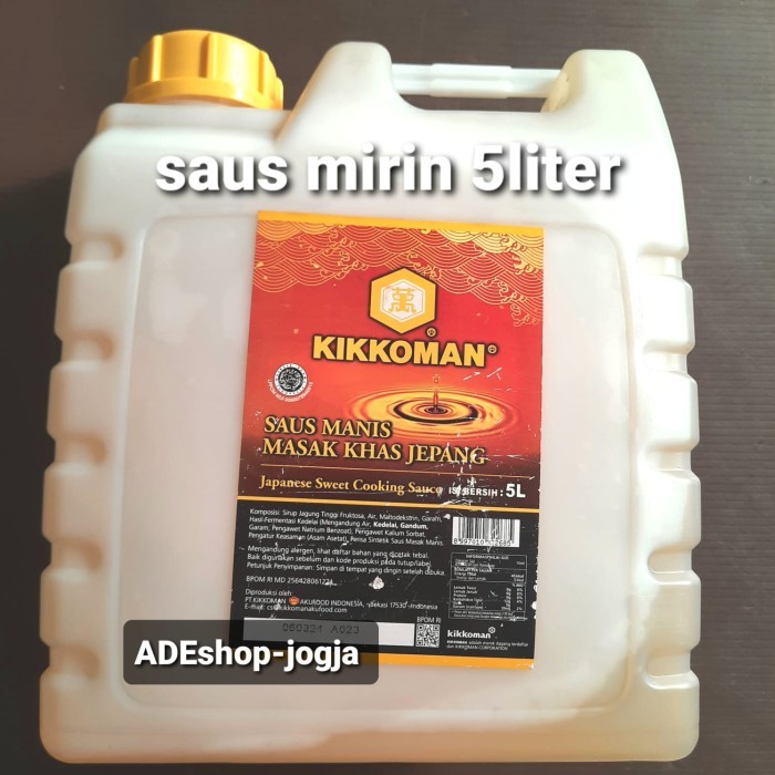 

Kikkoman Japanese Sweet Sauce Mirin Cuka Sushi Jepang 5L 5 Liter Galon