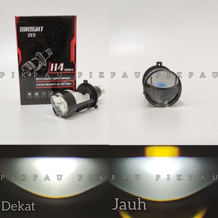IBRIGHT Lampu Utama H4 Projector ZE5 Original Dengan Kipas Pendingin