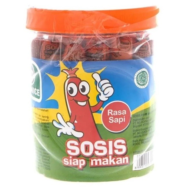 

TERUJI SOSIS SO NICE SIAP MAKAN RASA AYAM SAPI IKAN OTAK OTAK CEMILAN ANAK