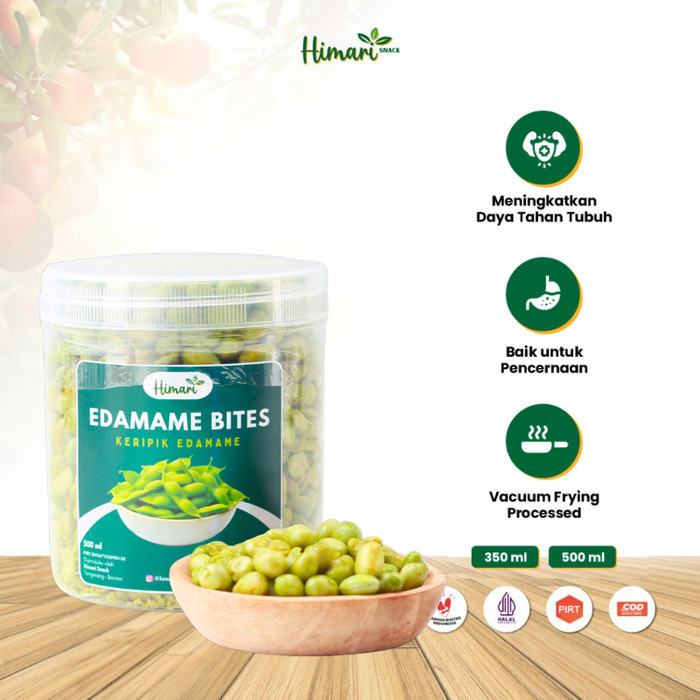 

CUCI GUDANG Keripik Edamame Renyah Krispi Kemasan Jar 500ml