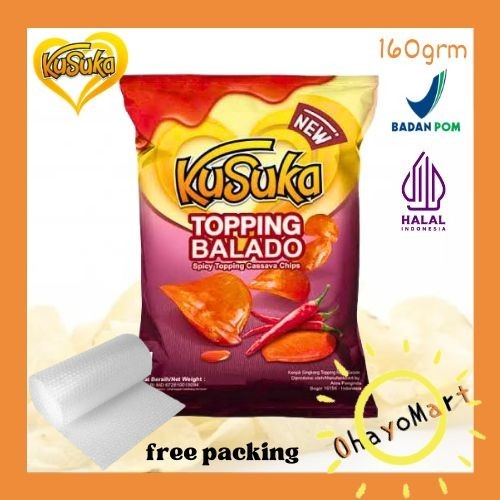 

LIMITED EDITION Kusuka Keripik Singkong Lapis Saos Balado Besar / Glazed Cassava 160gr