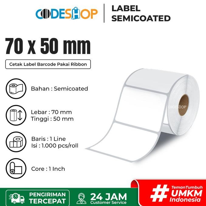 

Sale Label Semicoated 70X50Mm / 70X50 / 70 X 50 Mm 1 Line 1000 Pcs
