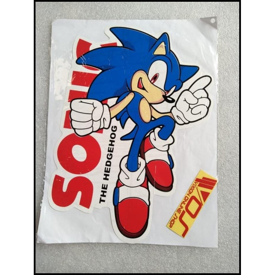

BEST DEAL STICKER 33X26CM SONIC GAUL BAJU BIRU !!!