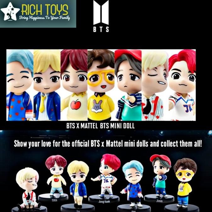 FIGUR SET BTS BONEKA FIGURE MINI 1 PCS