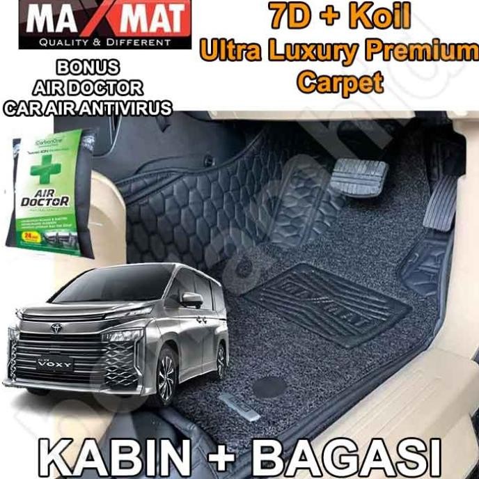 Karpet Mobil ALL NEW VOXY Maxmat 7D + Karpet Koil 3Baris + Bagasi