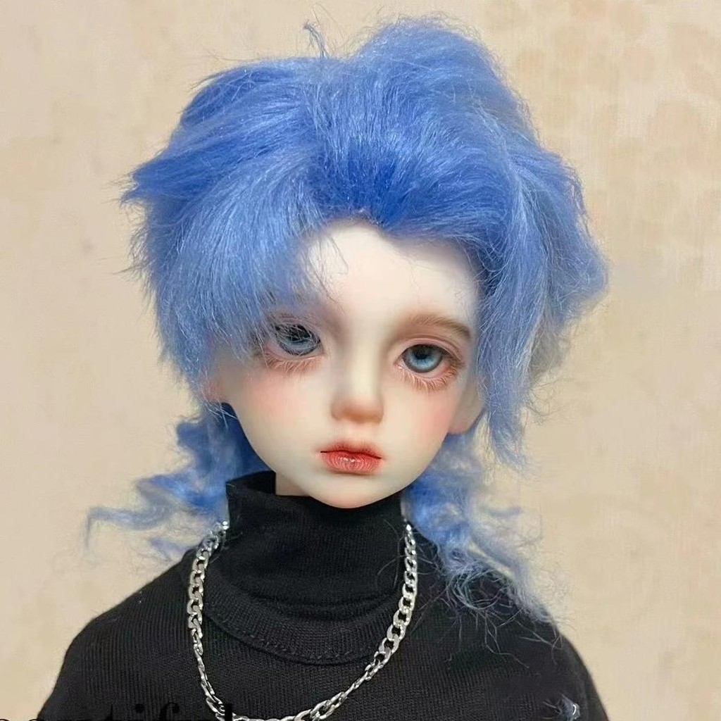 new doll wig for 1/8 1/6 1/4 1/3 1/12 bjd doll ob11 hair colorful wig princess doll fake hair wig ca