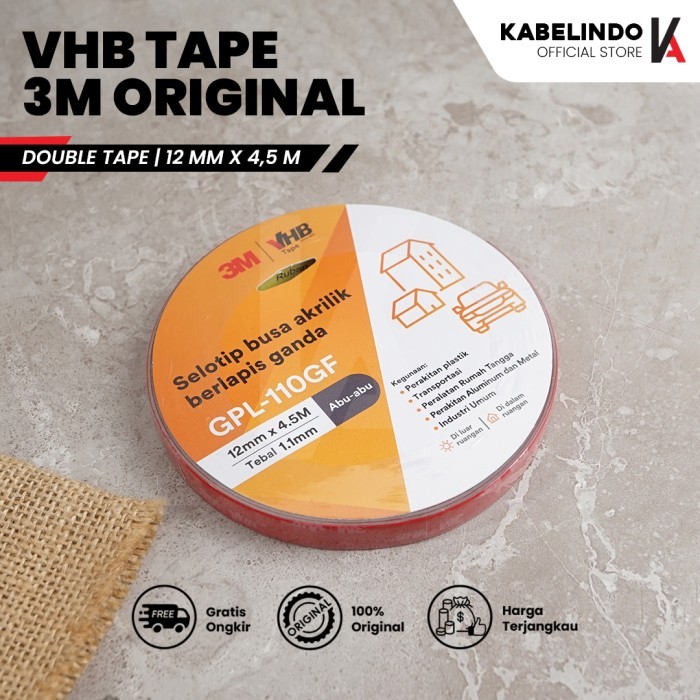 

3m Vhb Double Tape Automotive 4900 Size 12mm X 4.5m Double Tape Mobil