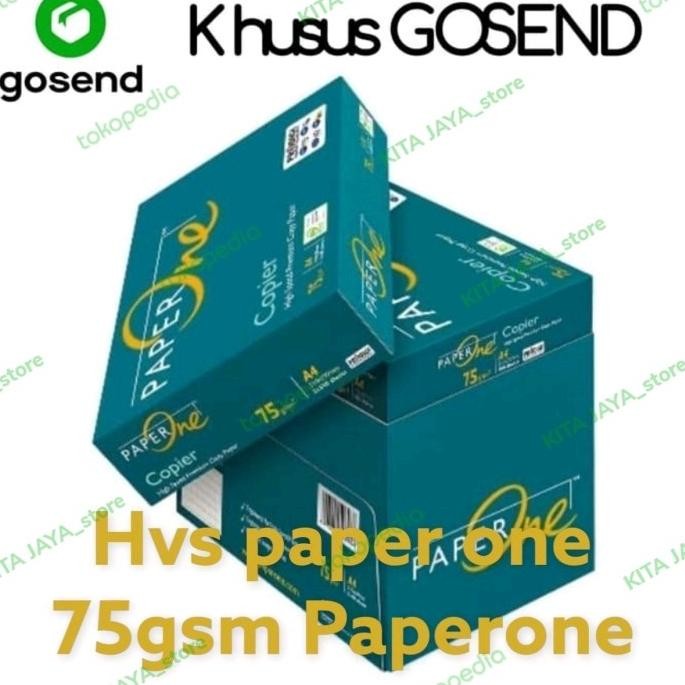 

KERTAS HVS A4 75GSM PAPER ONE