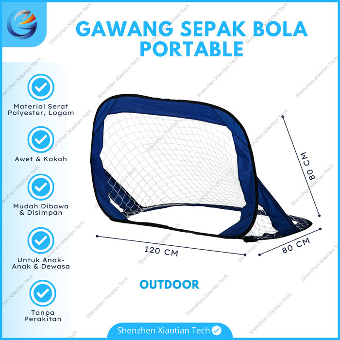 Gawang Futsal Mini Portable Soocer Goal Football Gawang Sepak Bola