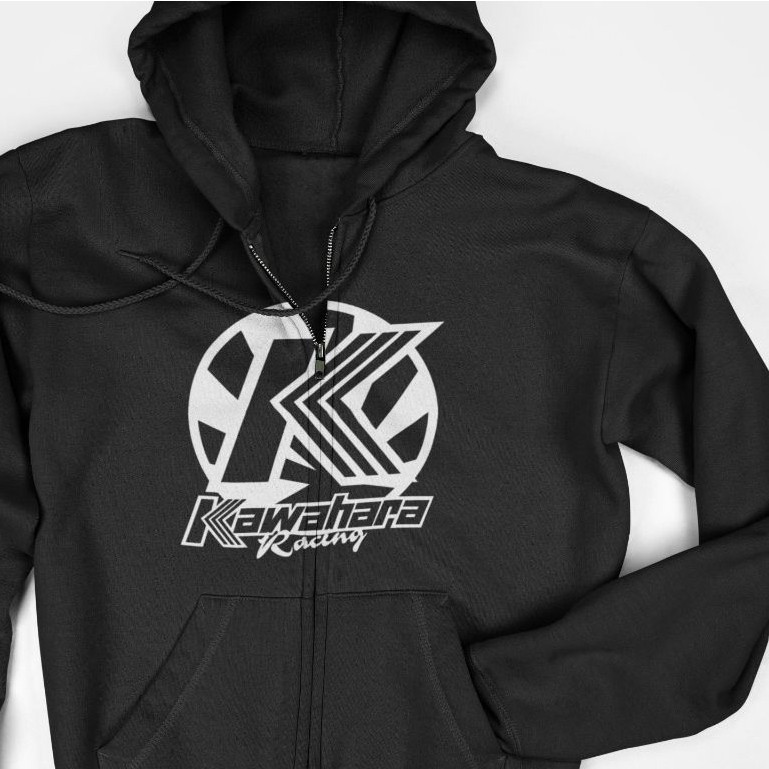 Jaket Hoodie Zipper - Kawahara Racing Logo