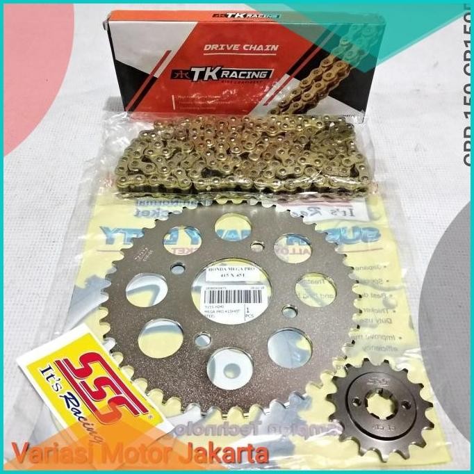 Gear set SSS Rante TK Japan 415 CB150R lama CBR 150 All New CB150R LED