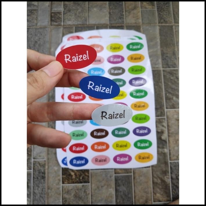 

DISKON STIKER VINYL NAMA ANAK PENANDA CUSTOM BUKU PENSIL TEMPAT MAKAN BEKAL