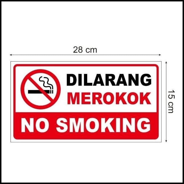 

HOT DEAL STIKER VINYL HIMBAUAN TANDA DILARANG MEROKOK SIGN NO SMOKING WATERPROF !!!!
