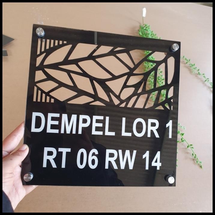 HOT DEAL NOMOR RUMAH ACRYLIC PAPAN NAMA PAPAN NOMOR RUMAH AKRILIK !!!!!